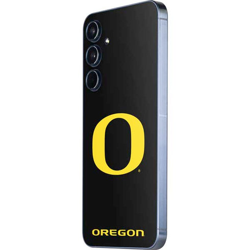 University of Oregon Ducks Black Gradient Galaxy A35 5G Skin